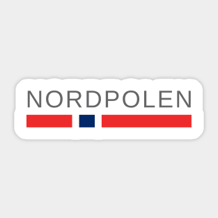 The North Pole | Nordpolen | Norway Sticker